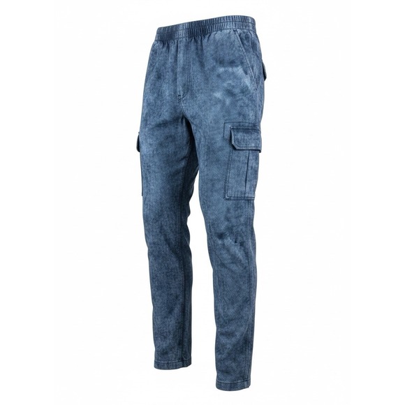 HALARA Pants - Halara Womens Cargo Jogger Pants Blue Acid Wash Stretch Casual Size L